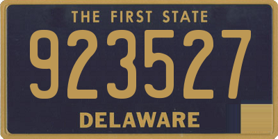 DE license plate 923527