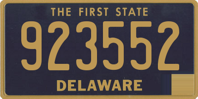 DE license plate 923552
