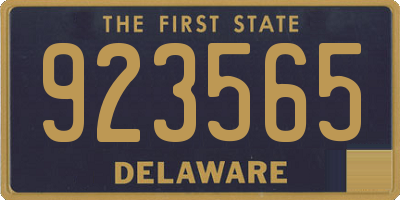 DE license plate 923565