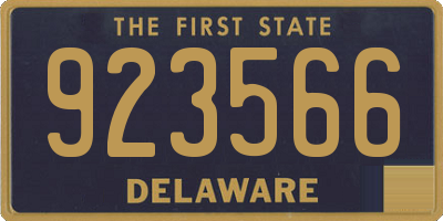 DE license plate 923566