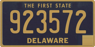 DE license plate 923572