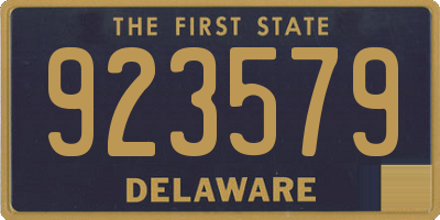 DE license plate 923579