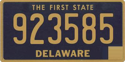 DE license plate 923585
