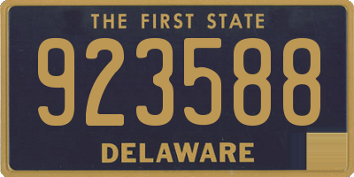 DE license plate 923588