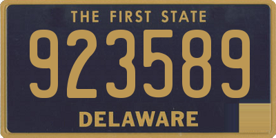DE license plate 923589