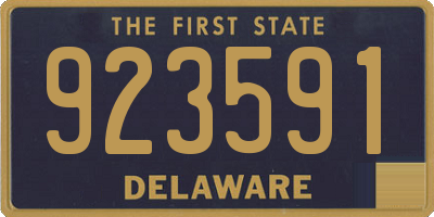 DE license plate 923591