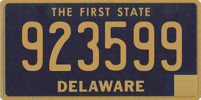 DE license plate 923599