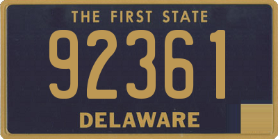 DE license plate 92361