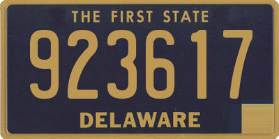 DE license plate 923617