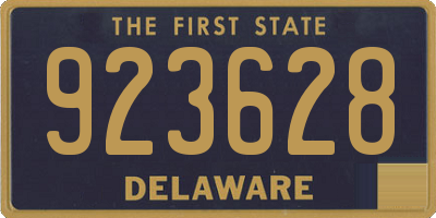 DE license plate 923628