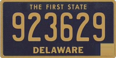DE license plate 923629