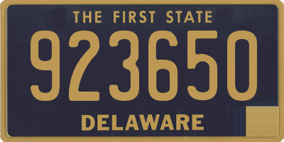 DE license plate 923650