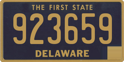 DE license plate 923659