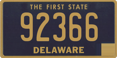 DE license plate 92366