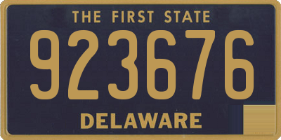 DE license plate 923676