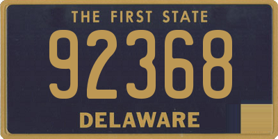 DE license plate 92368