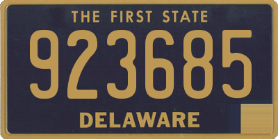 DE license plate 923685