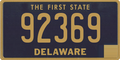 DE license plate 92369