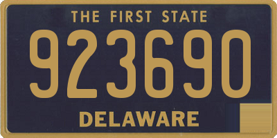DE license plate 923690