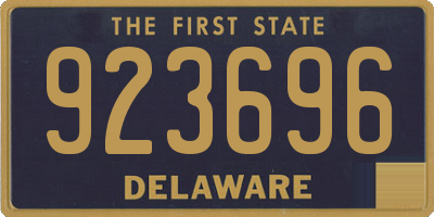 DE license plate 923696