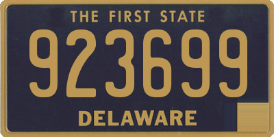 DE license plate 923699