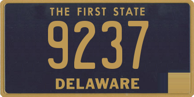 DE license plate 9237