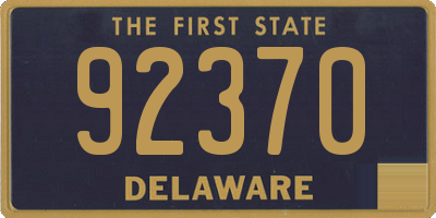 DE license plate 92370