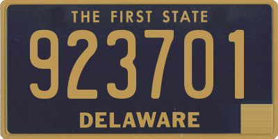DE license plate 923701