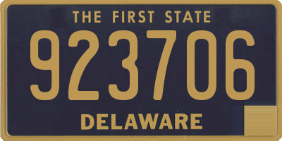 DE license plate 923706