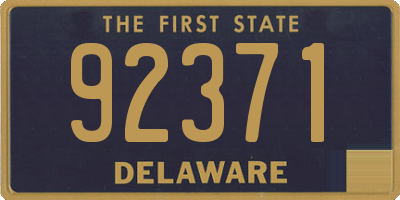 DE license plate 92371