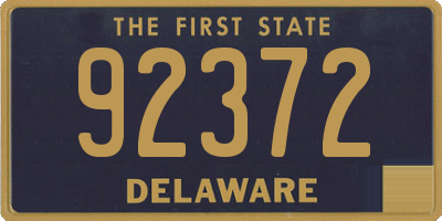 DE license plate 92372