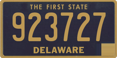 DE license plate 923727