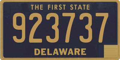 DE license plate 923737