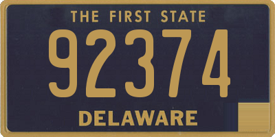 DE license plate 92374