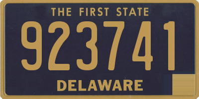 DE license plate 923741