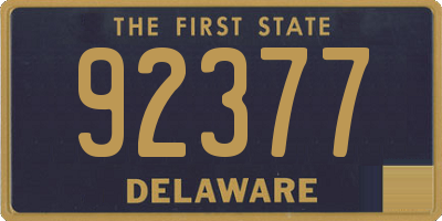 DE license plate 92377