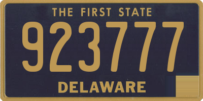 DE license plate 923777