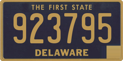 DE license plate 923795