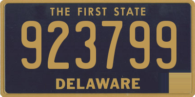 DE license plate 923799