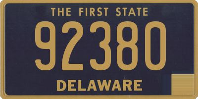DE license plate 92380