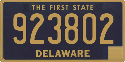 DE license plate 923802
