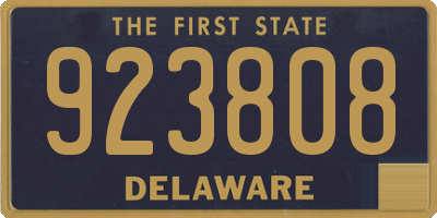 DE license plate 923808