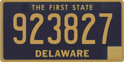 DE license plate 923827