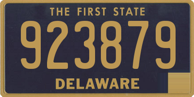 DE license plate 923879