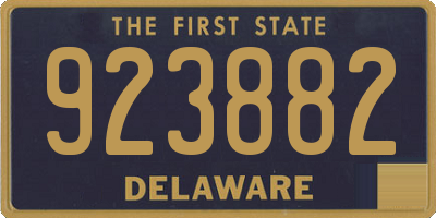 DE license plate 923882