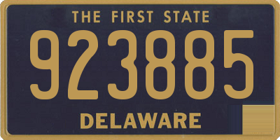 DE license plate 923885