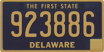 DE license plate 923886