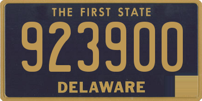 DE license plate 923900