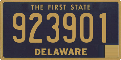 DE license plate 923901