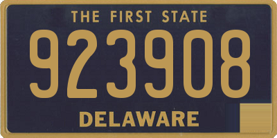 DE license plate 923908